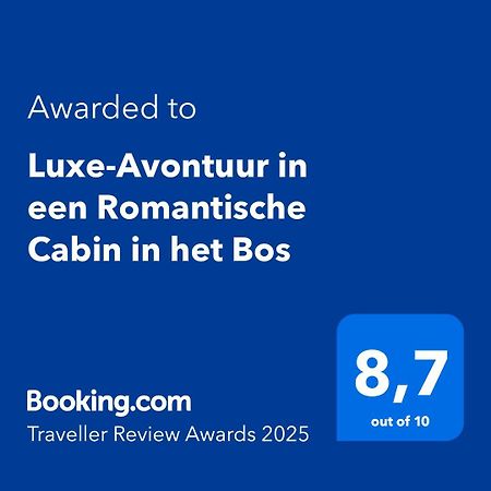 Luxe-Avontuur In Een Romantische Cabin In Het Bos Stekene Exterior foto